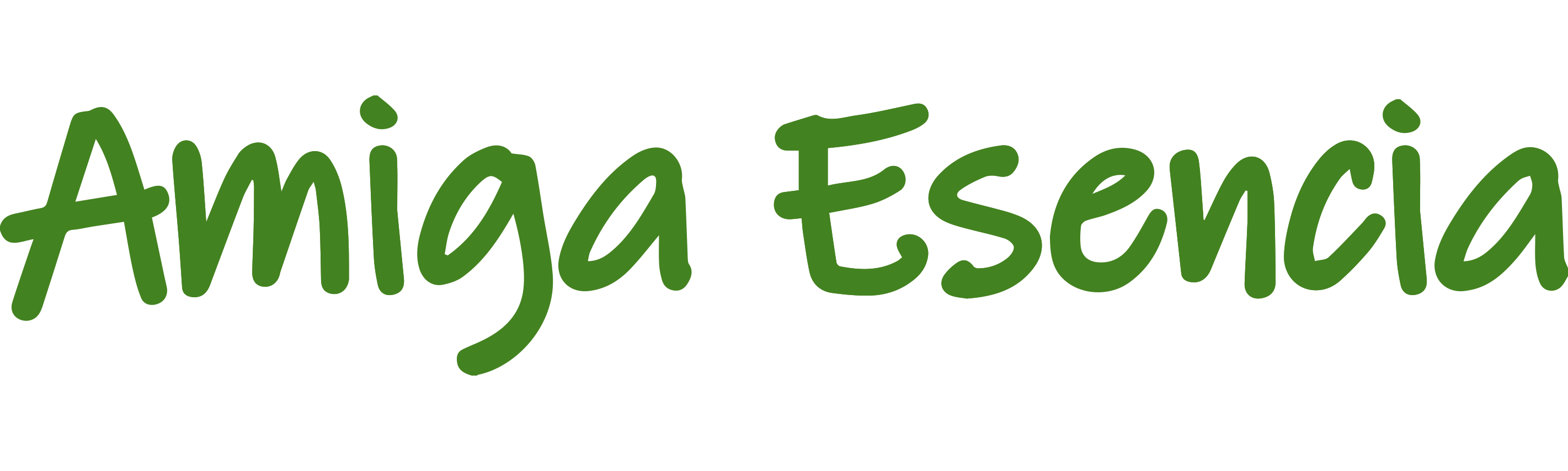 Amiga esencia logotipo verde